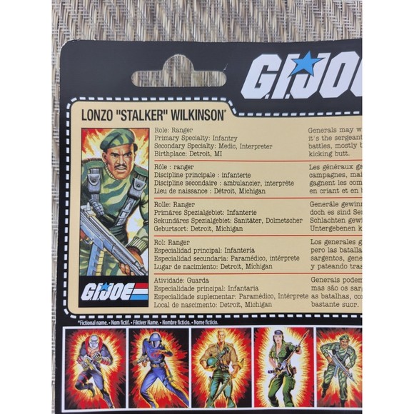 GI Joe Lonzo “Stalker” Wilkinson Action Figure Complete With File - Picture 6 of 8